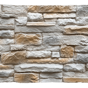 Pasek Cegły 3D Panel Ścienny Bezspoinowy XL PU Ardesia Sandy Beżowy