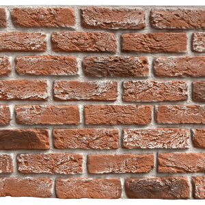 Pasek Cegły 3D Panel Ścienny Bezspoinowy XL PU Barok Rustic Czerwony