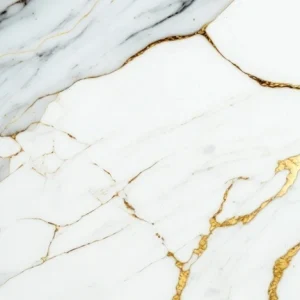 Płyta marmur PVC wysoki połysk Carrara Złoty Biały