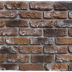 Pasek Cegły 3D Panel Ścienny Bezspoinowy XL PU Barok New Marron Ciemny Brązowy