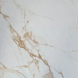 Płyta marmur PVC wysoki połysk Calacatta Bursztynowy Złotobrązowy Biały