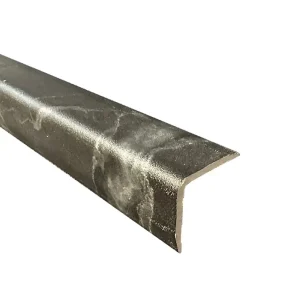 Samoprzylepny profil narożny Nero Marquina czarno-szary do płytek samoprzylepnych i paneli ściennych SPC