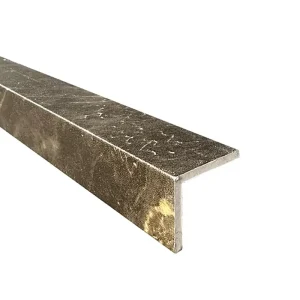 Samoprzylepny profil narożny Rosseta Stone matowy czarno-złotobrązowy do płytek samoprzylepnych i paneli ściennych SPC