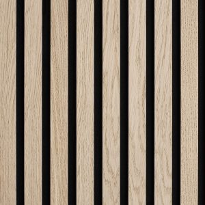 Panele akustyczne Lamele Drewno Naturalny Dąb z Czarnym Filcem
