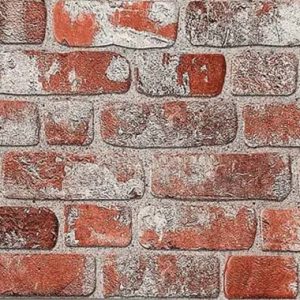 Cegła dekoracyjna 3D Panel ścienny EPS Barok Czerwono-Biały