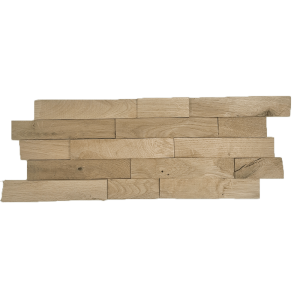 Panel ścienny dąb FSC Interlock 3D Naturalny Brąz