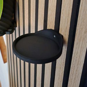 Aku WallClip Półka Ścienna Okrągła Średnia Czarna