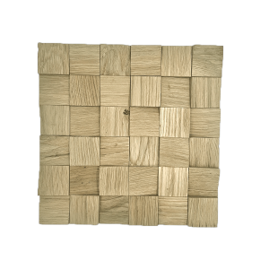 Panel ścienny dąb FSC Cube 3D Naturalny Brąz