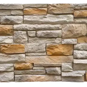 Panel ścienny Brick Strip 3D bezszwowy XL PU ​​w odcieniach beżu piaskowca Ardesia