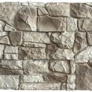 Panel ścienny Brick Strip 3D bezszwowy XL PU ​​Pizarra japoński kremowy biały i szary