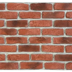 Panel ścienny Brick Strip 3D bezszwowy XL poliuretanowy barokowy Raja czerwony