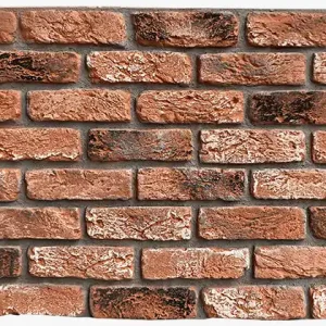 Panel ścienny Brick Strip 3D bezszwowy XL poliuretanowy barokowy ciemnoczerwony