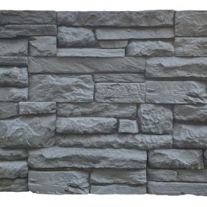 Panel ścienny Brick Strip 3D bezszwowy XL PU Ardesia Nero antracyt